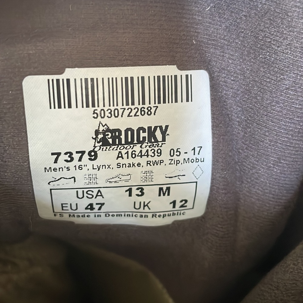 Rocky Waterproof Lynx Snake Boots NEW - Picture 4 of 12